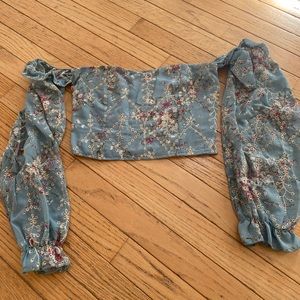 Shein size 6 tube top with attached sleeves